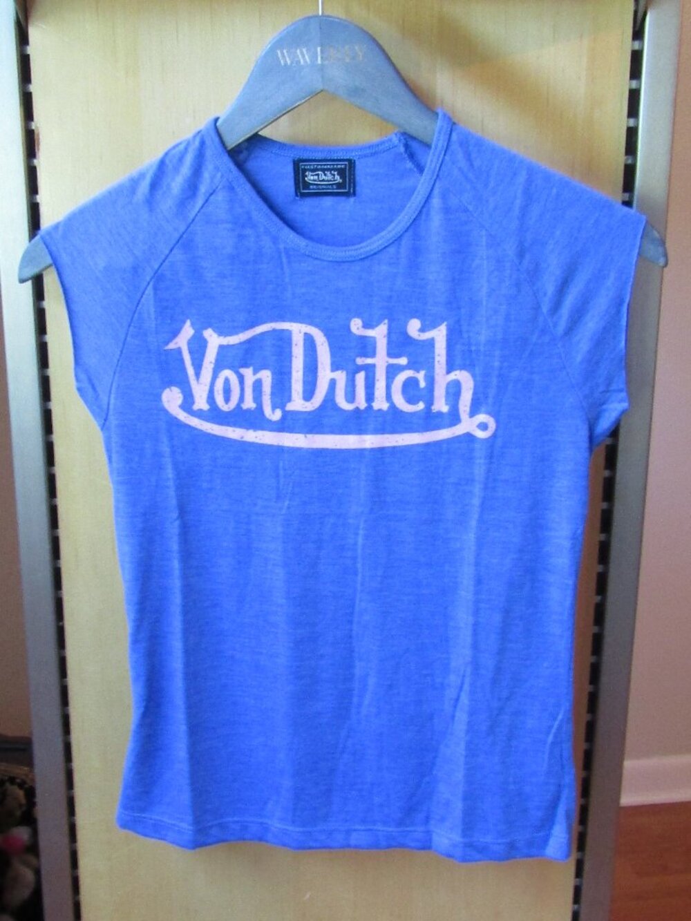 NEW Von Dutch Ragan Blue Tee Shirt M